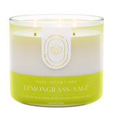 Lemongrass & Sage Aromatherapy 3-Wick Candle