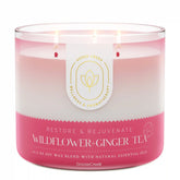 Wildflower Ginger Tea Aromatherapy 3-Wick Candle