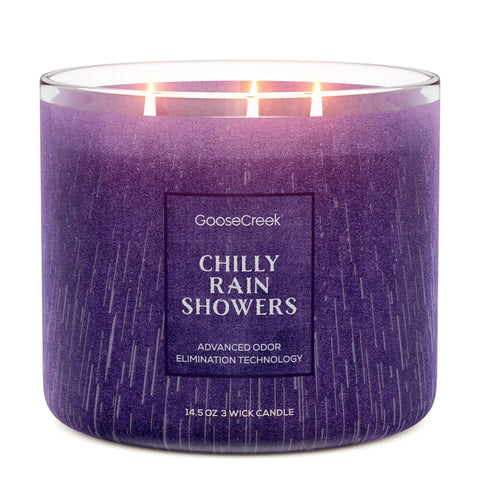 Chilly Rain Showers Odor Eliminating 3-Wick Candle