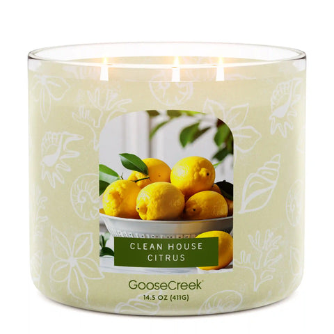 Clean House Citrus 3-Wick Candle