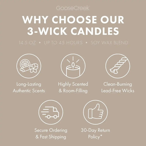 Coconut & Sandalwood Aromatherapy 3-Wick Candle