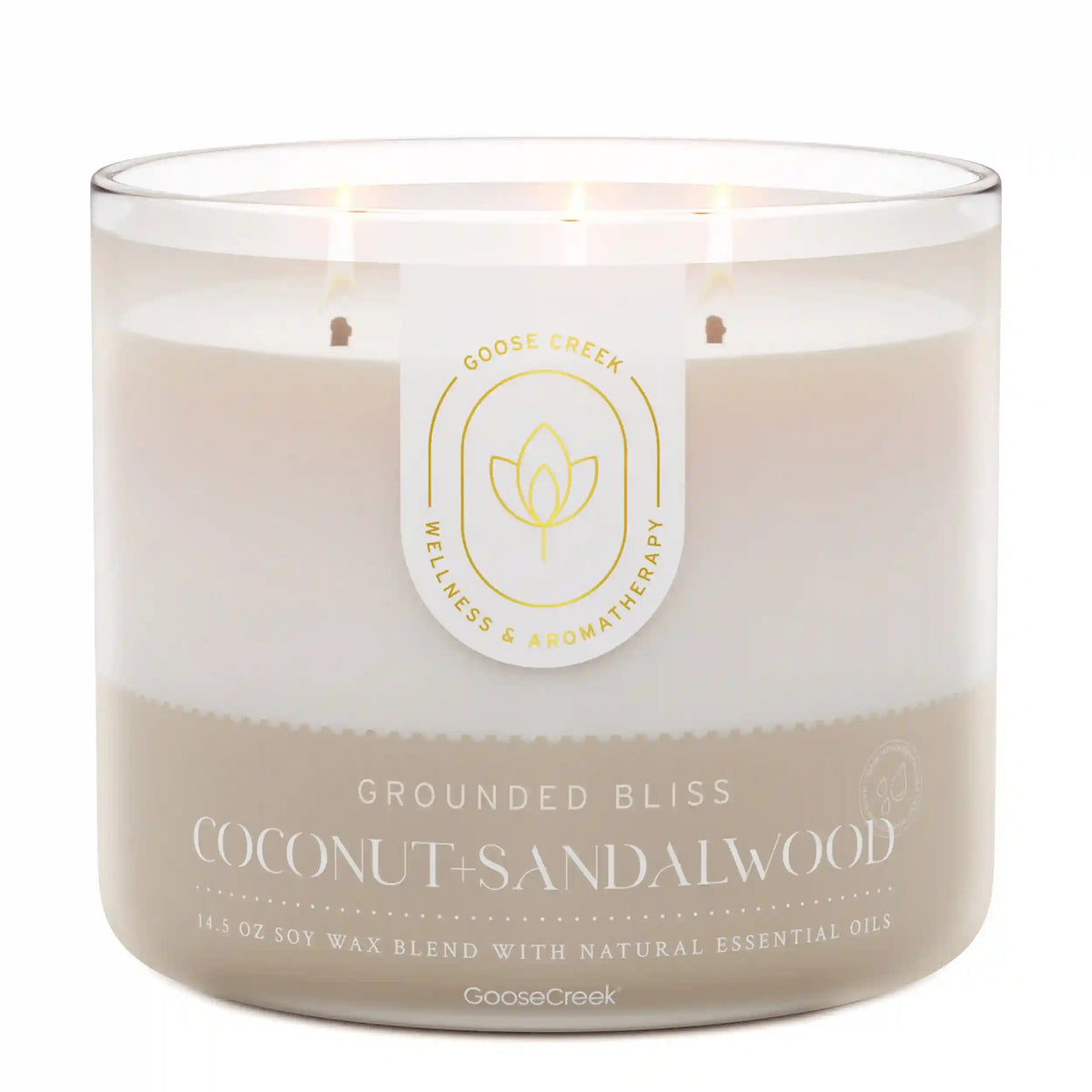 Coconut & Sandalwood Aromatherapy 3-Wick Candle