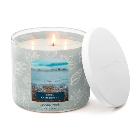 Cool Rain Drops 3-Wick Candle