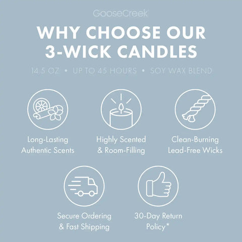 Cotton Vanilla Breeze 3-Wick Candle