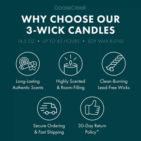 Forest Pine Trees 3-Wick Candle