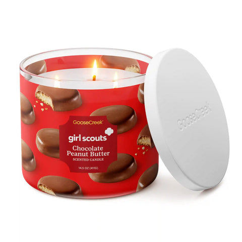Girl Scouts Chocolate Peanut Butter 3-Wick Candle