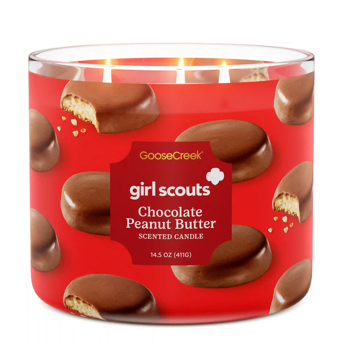 Girl Scouts Chocolate Peanut Butter 3-Wick Candle