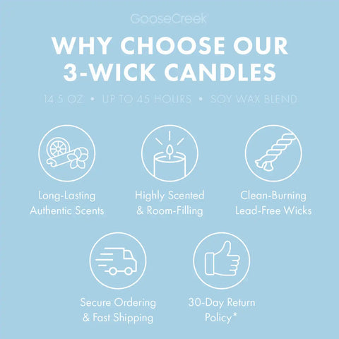 Just Showered 3-Wick Candle