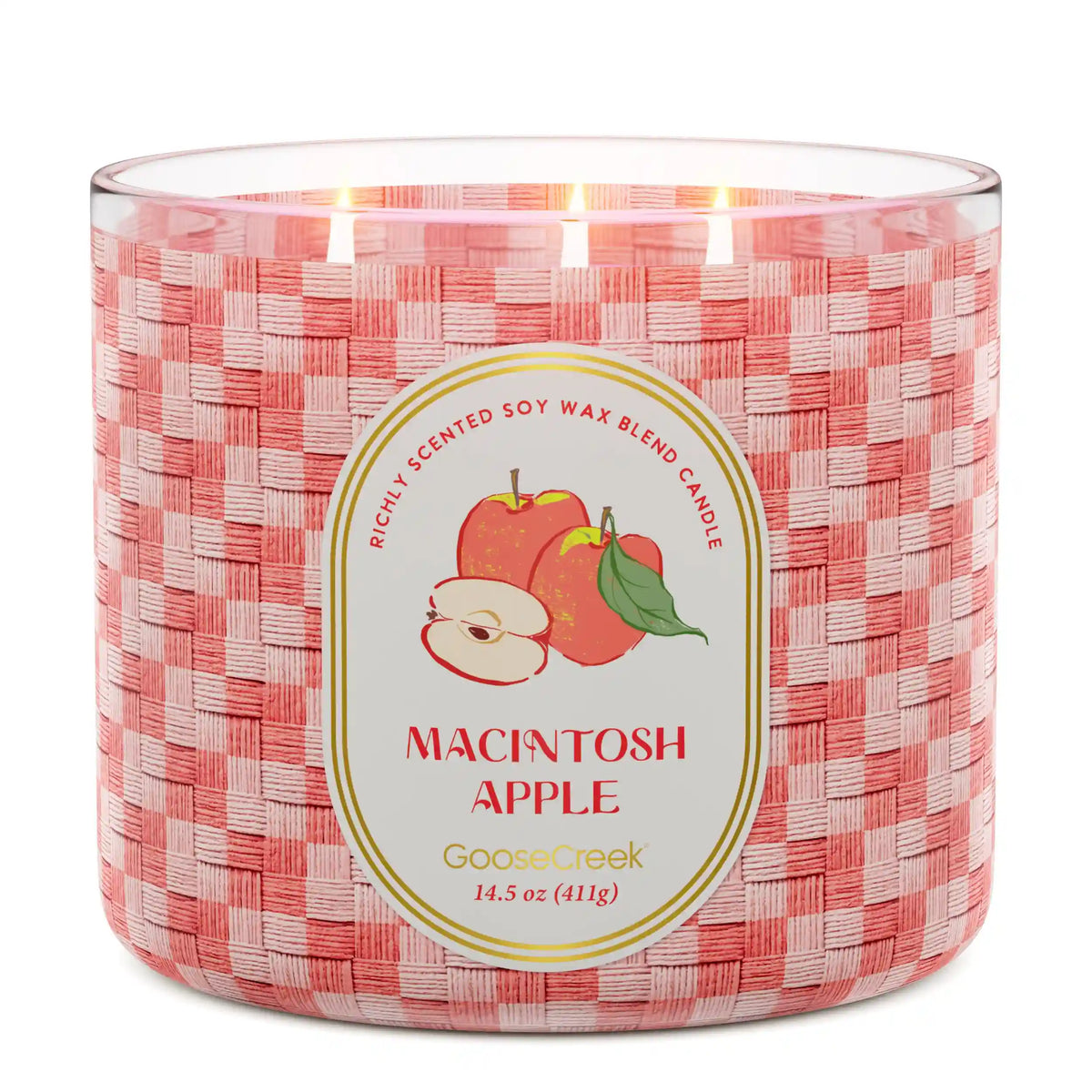 Macintosh Apple 3-Wick Candle