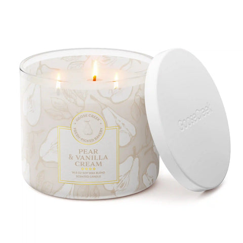 Pear & Vanilla Cream 3-Wick Candle