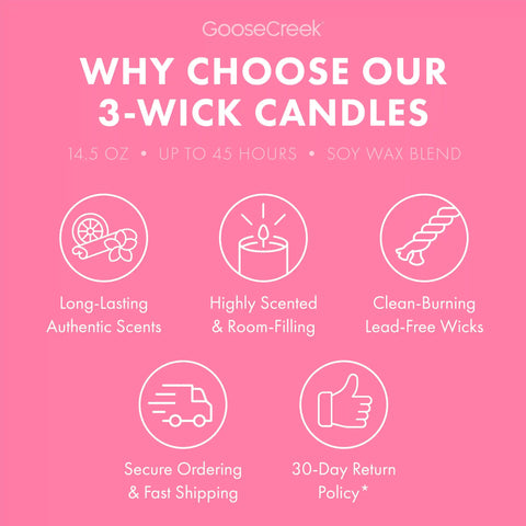 Pink Cherry & Pistachio Cream 3-Wick Candle