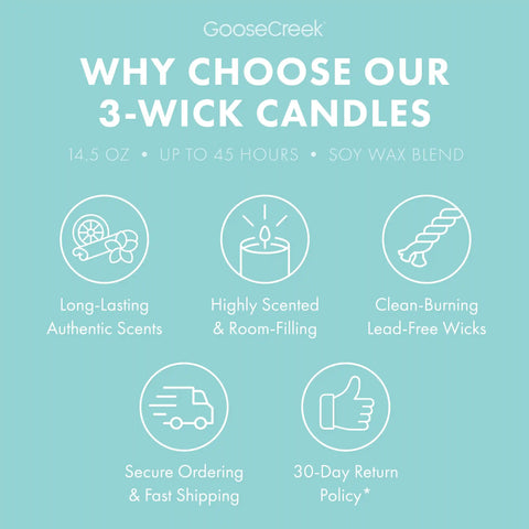 Sweet Salt Water Taffy 3-Wick Candle