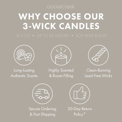 Teakwood 3-Wick Candle