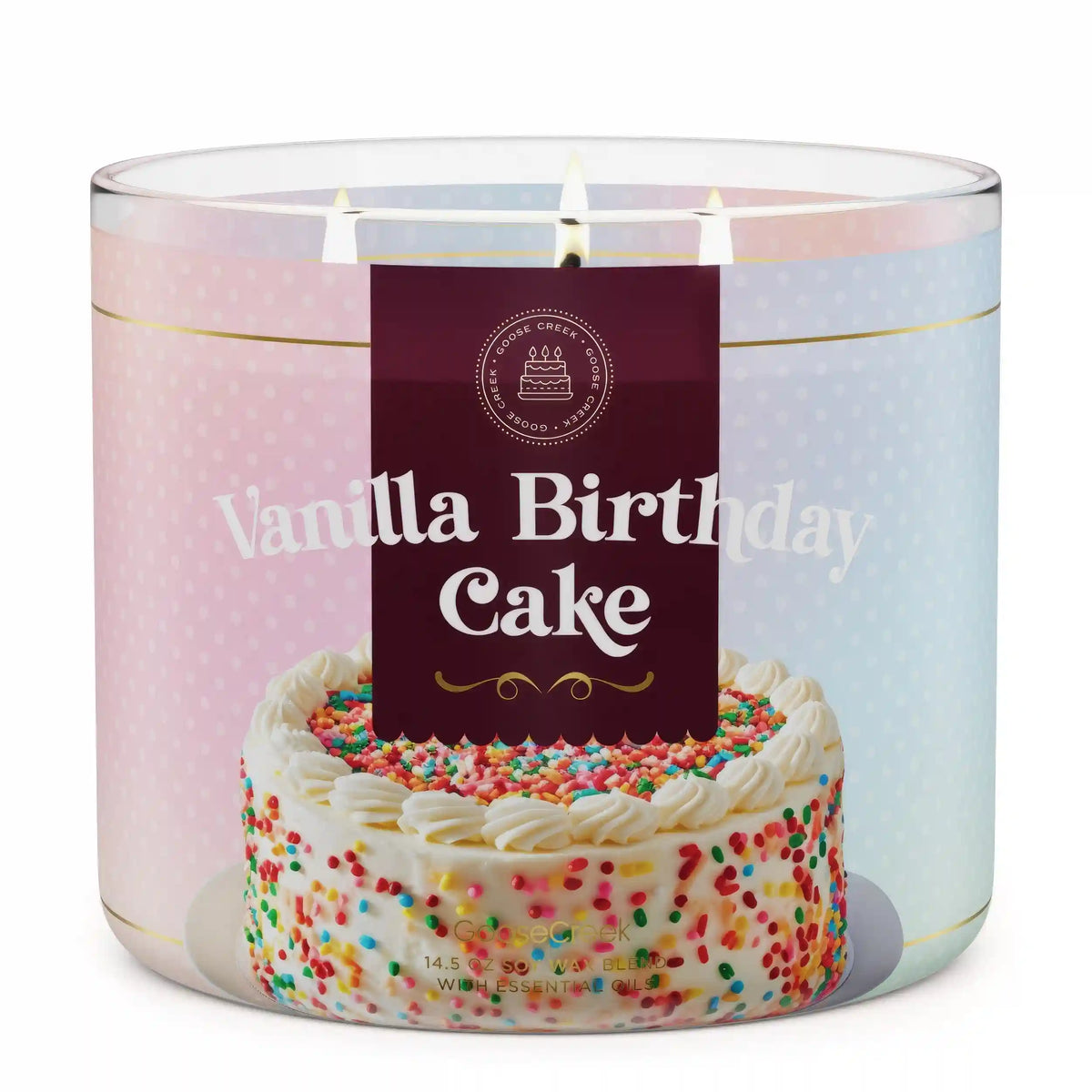 Vanilla Birthday Cake 3-Wick Candle