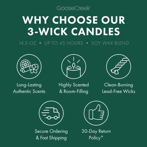White Pine Lake Large 3-Wick Candle