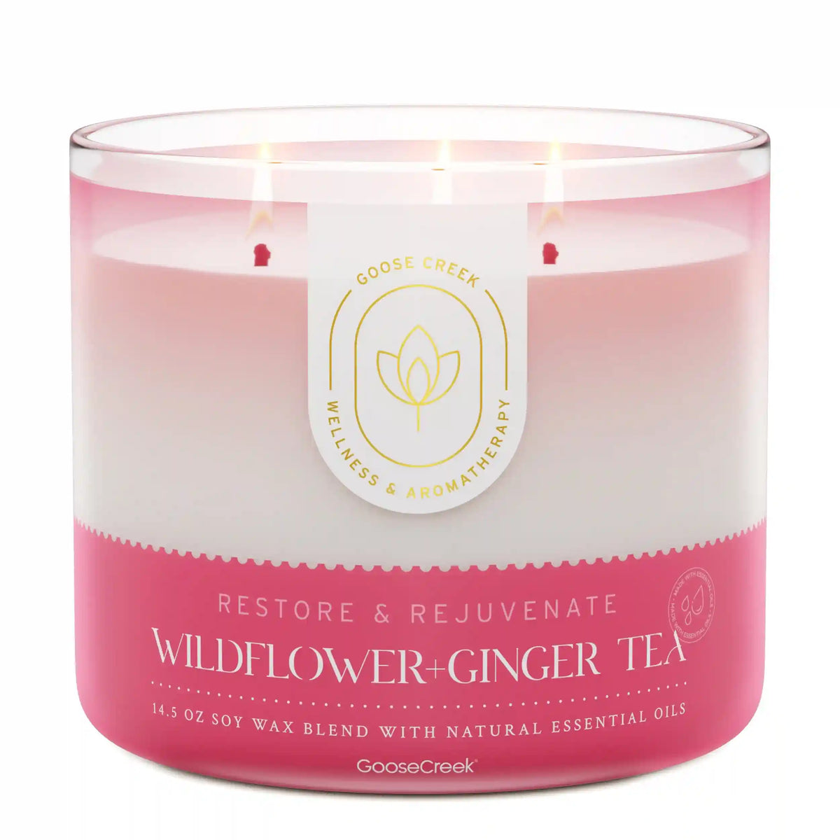 Wildflower Ginger Tea Aromatherapy 3-Wick Candle