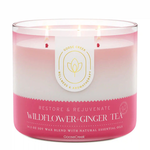 Wildflower Ginger Tea Aromatherapy 3-Wick Candle