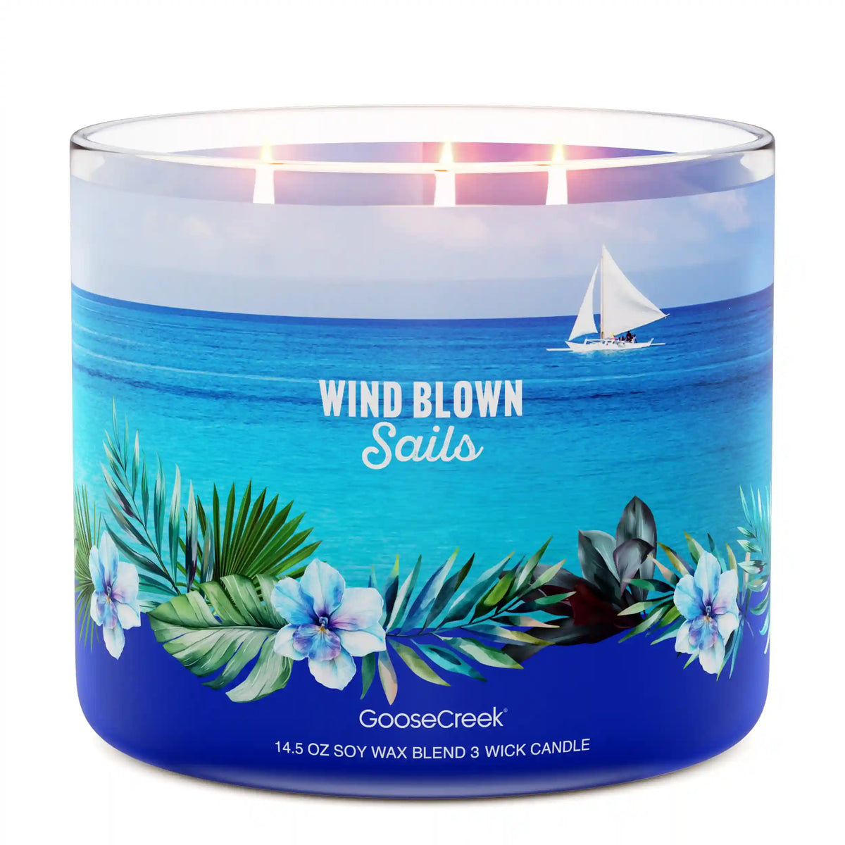 Wind Blown Sails 3-Wick Candle